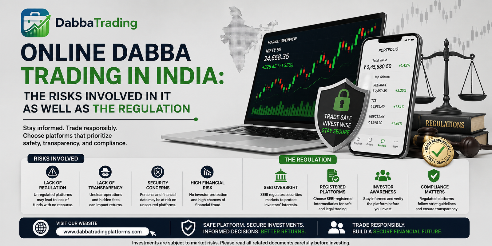 Online Dabba Trading in India: The Risks Involved in It as Well As The Regulation